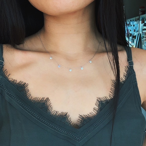 🆕Mini Star Charm Necklace Silver - Picture 5 of 7